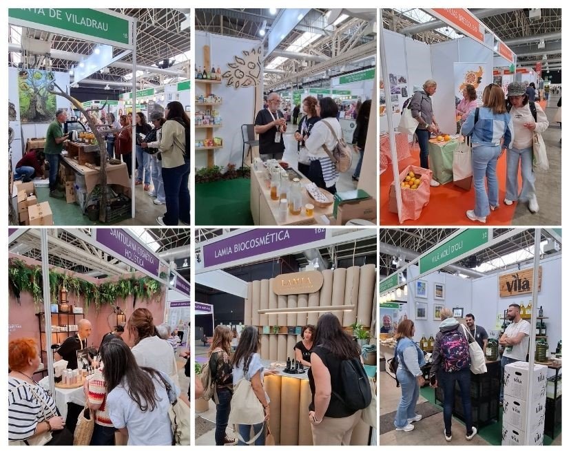 Recorrido por diferentes stands y proyectos ecológicos presentes en BioCultura Barcelona 2026.