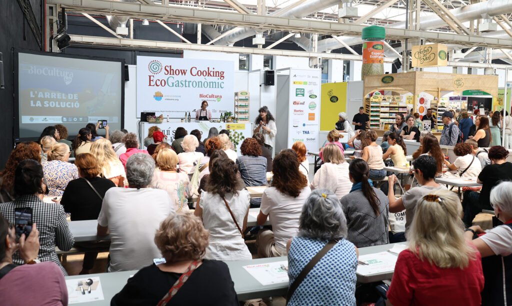 Los showcookings y degustaciones formaron parte de las actividades más concurridas de BioCultura Barcelona 2026.